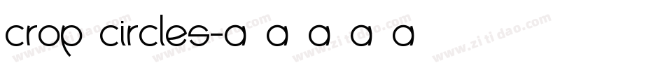 crop circles字体转换